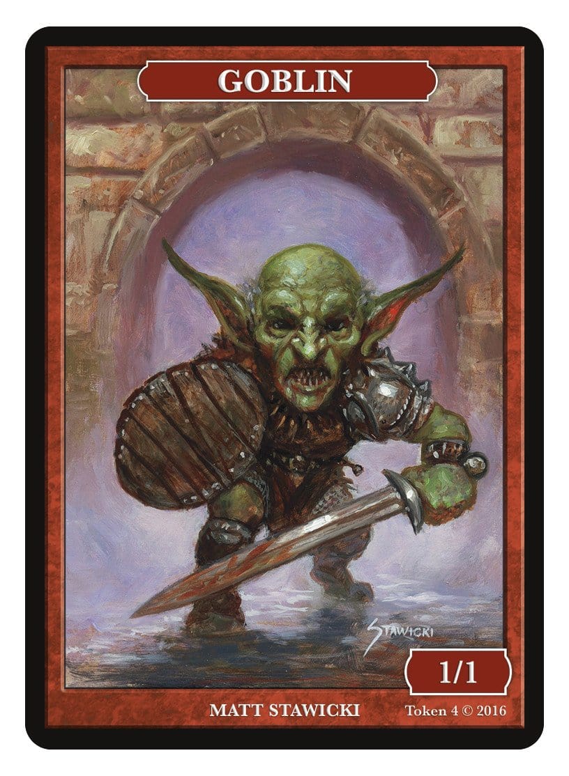 Goblin Token (1/1) by Matt Stawicki - Token - Original Magic Art - Accessories for Magic the Gathering and other card games