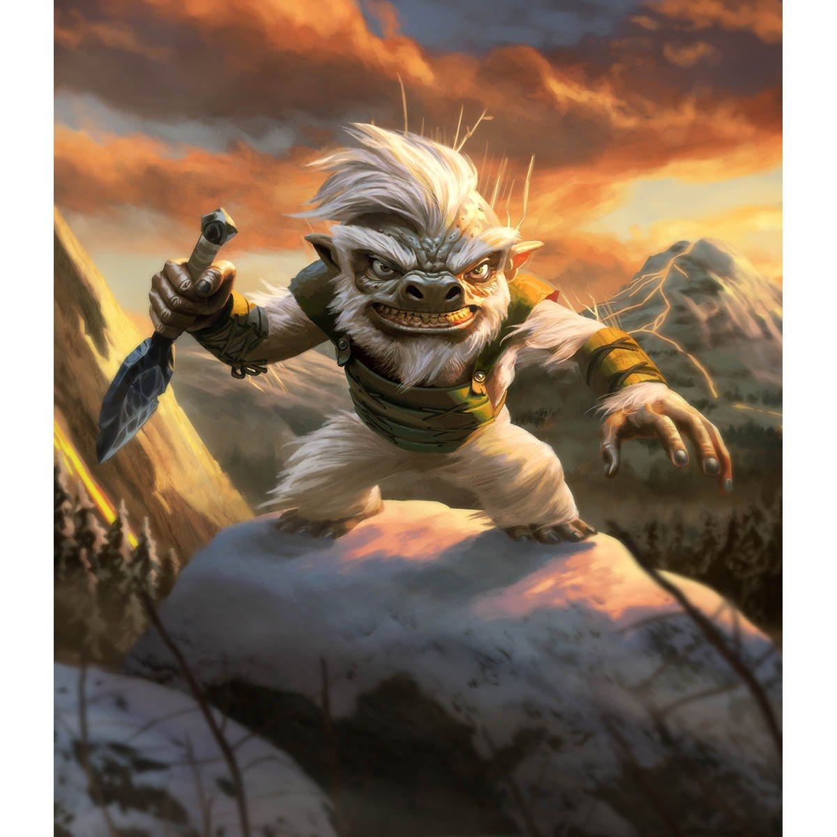 Goblin Token Print - Print - Original Magic Art - Accessories for Magic the Gathering and other card games