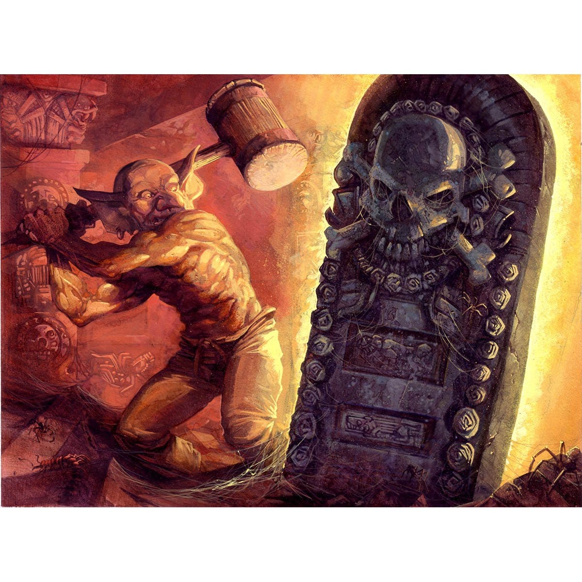 Goblin Token Print - Print - Original Magic Art - Accessories for Magic the Gathering and other card games
