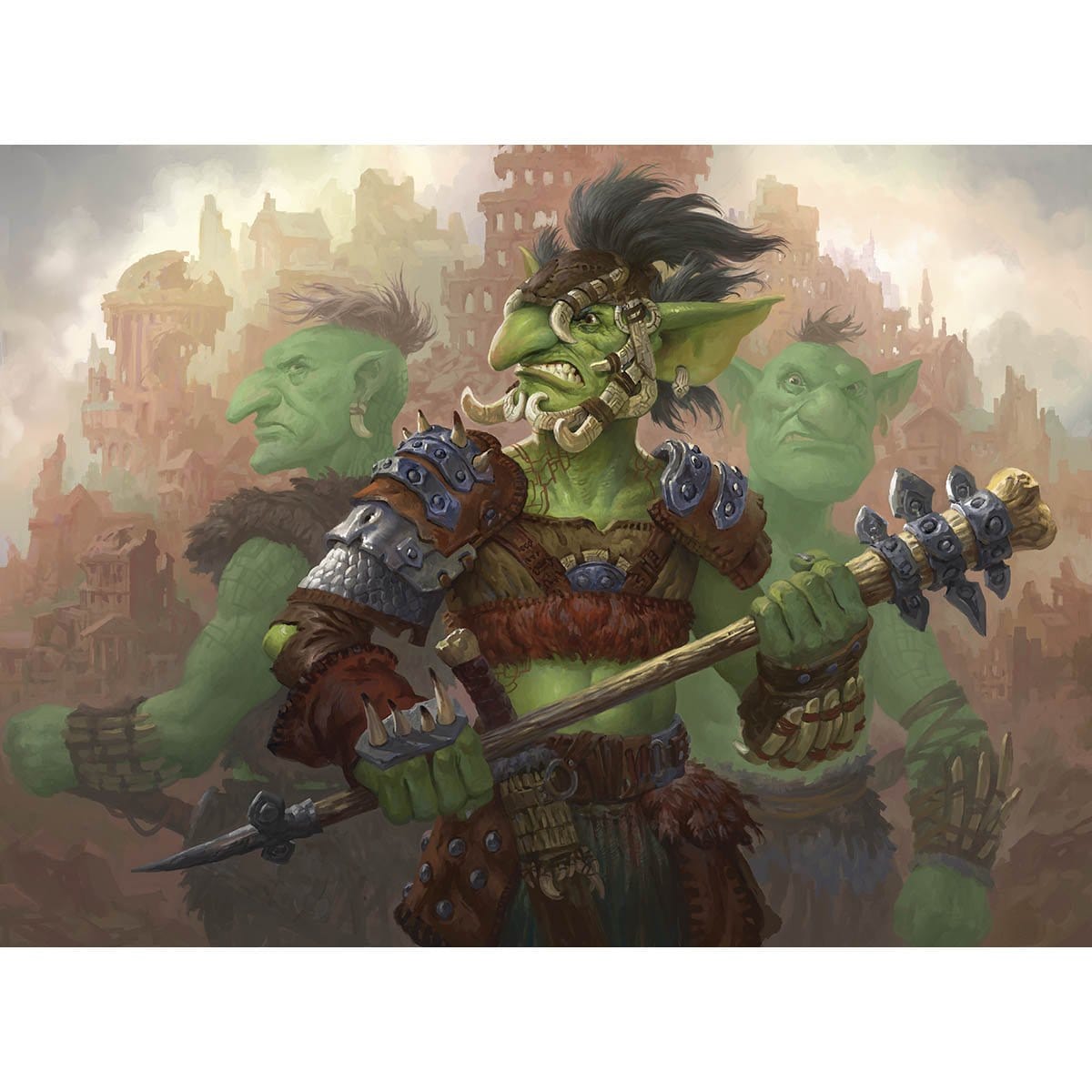 Goblin Gang Leader Print - Print - Original Magic Art - Accessories for Magic the Gathering and other card games