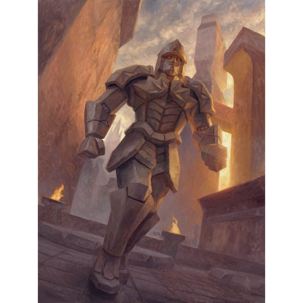 Golem Token Print - Original Magic Art