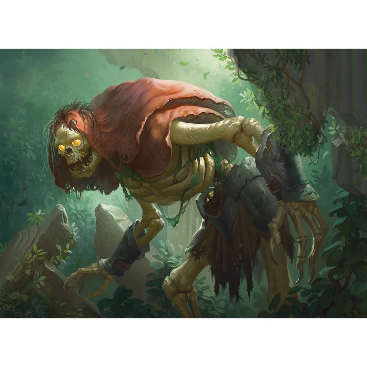 Golgari Grave-Troll Print - Print - Original Magic Art - Accessories for Magic the Gathering and other card games