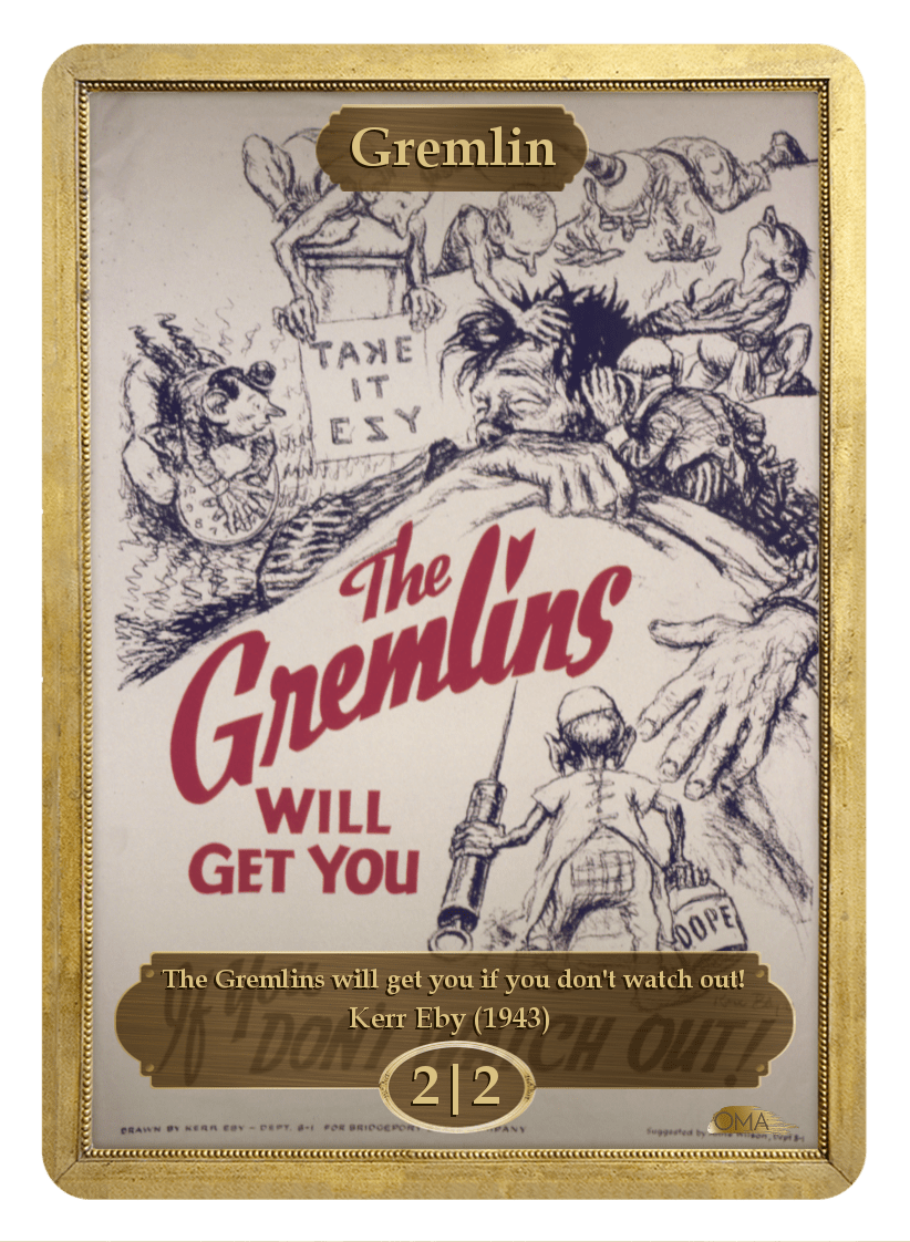 Gremlin Token (2/2) by Kerr Eby - Token - Original Magic Art - Accessories for Magic the Gathering and other card games