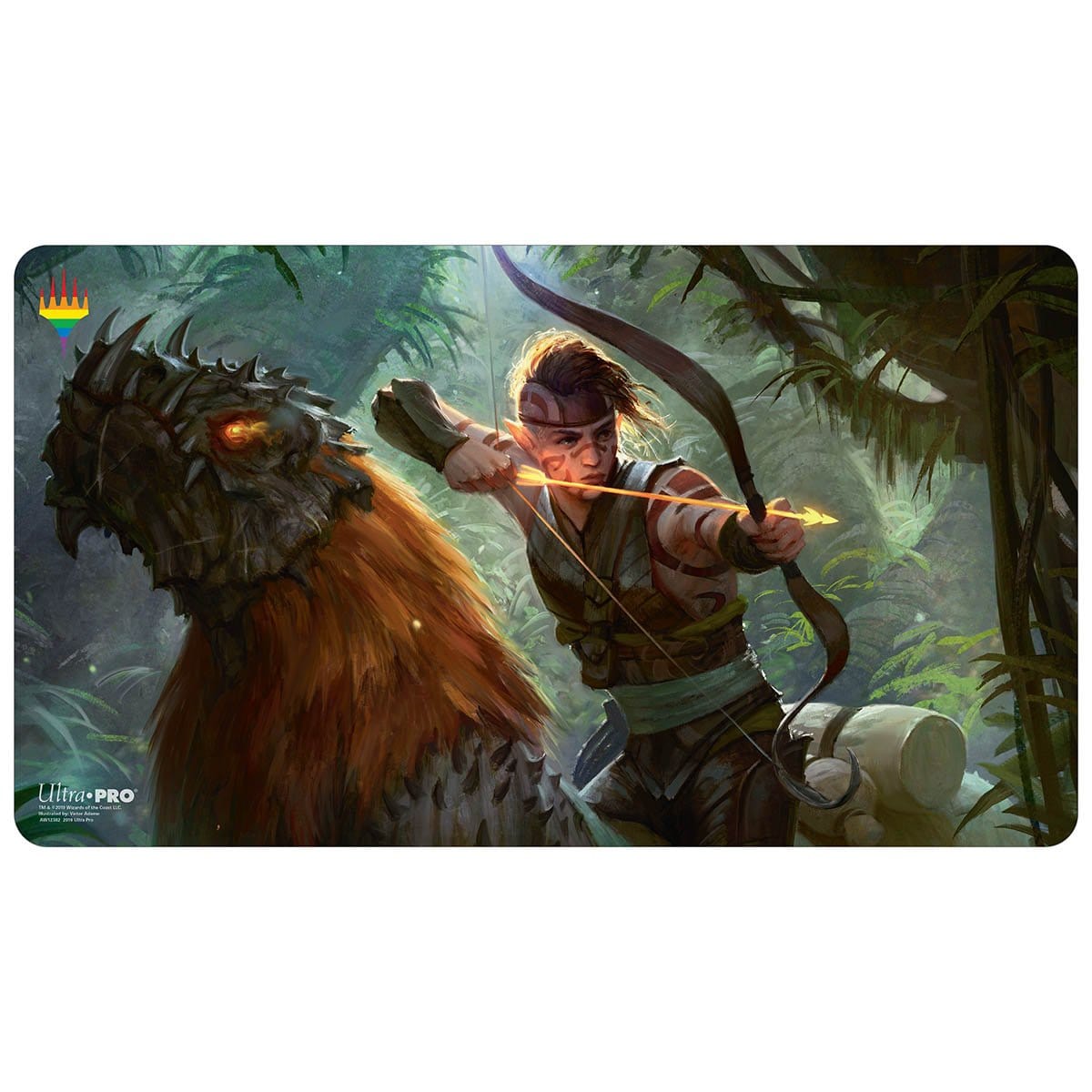 Hallar, the Firefletcher Playmat - Pride 2019 - Playmat - Original Magic Art - Accessories for Magic the Gathering and other card games