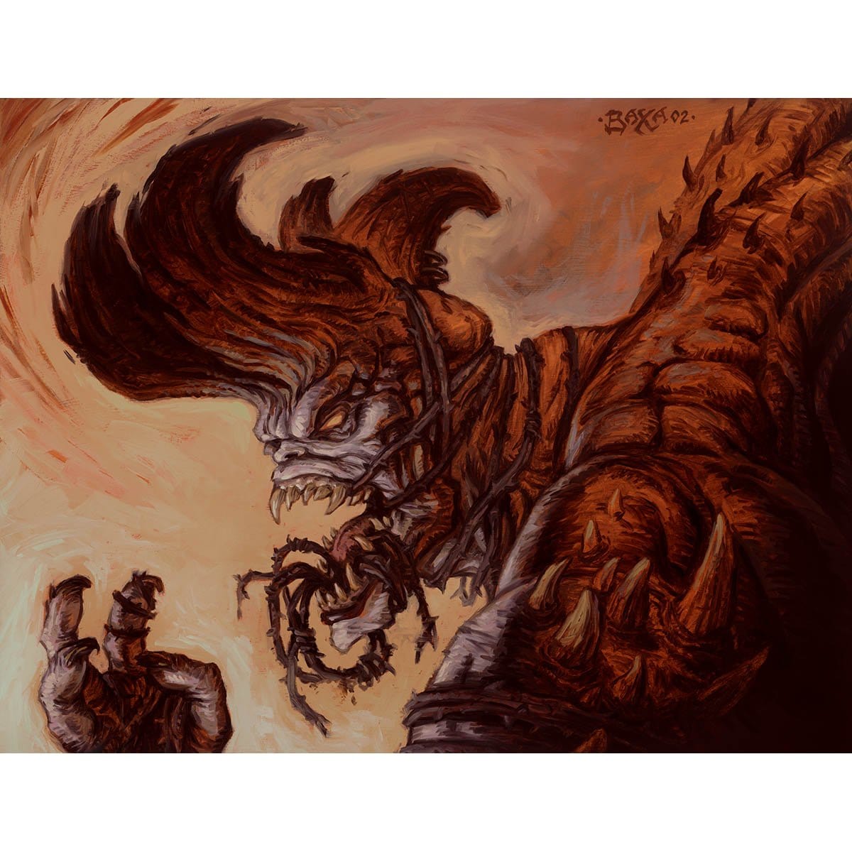 Havoc Demon Print - Print - Original Magic Art - Accessories for Magic the Gathering and other card games