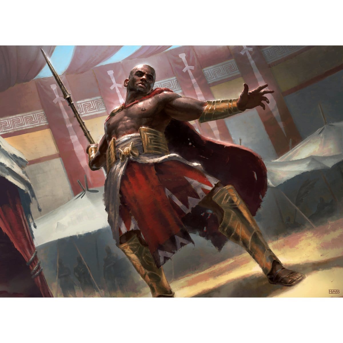 Theros: Beyond Death Tagged "Human Soldier" - Original Magic Art Theros: Beyond Death Tagged "Human Soldier" - Original Magic Art