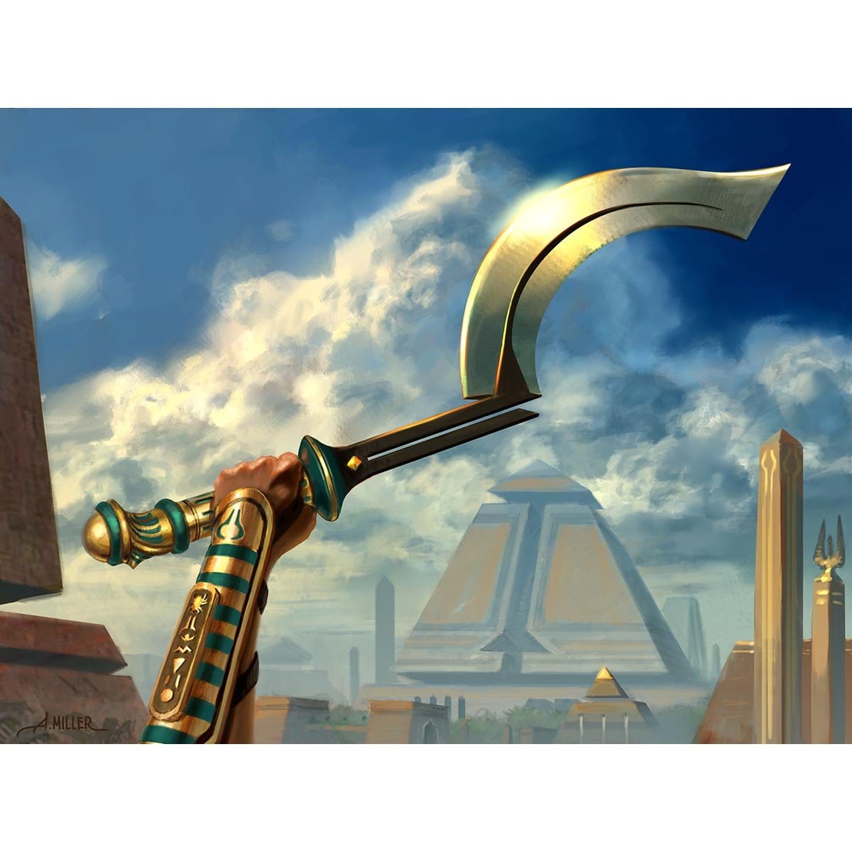 Honed Khopesh Print - Print - Original Magic Art - Accessories for Magic the Gathering and other card games