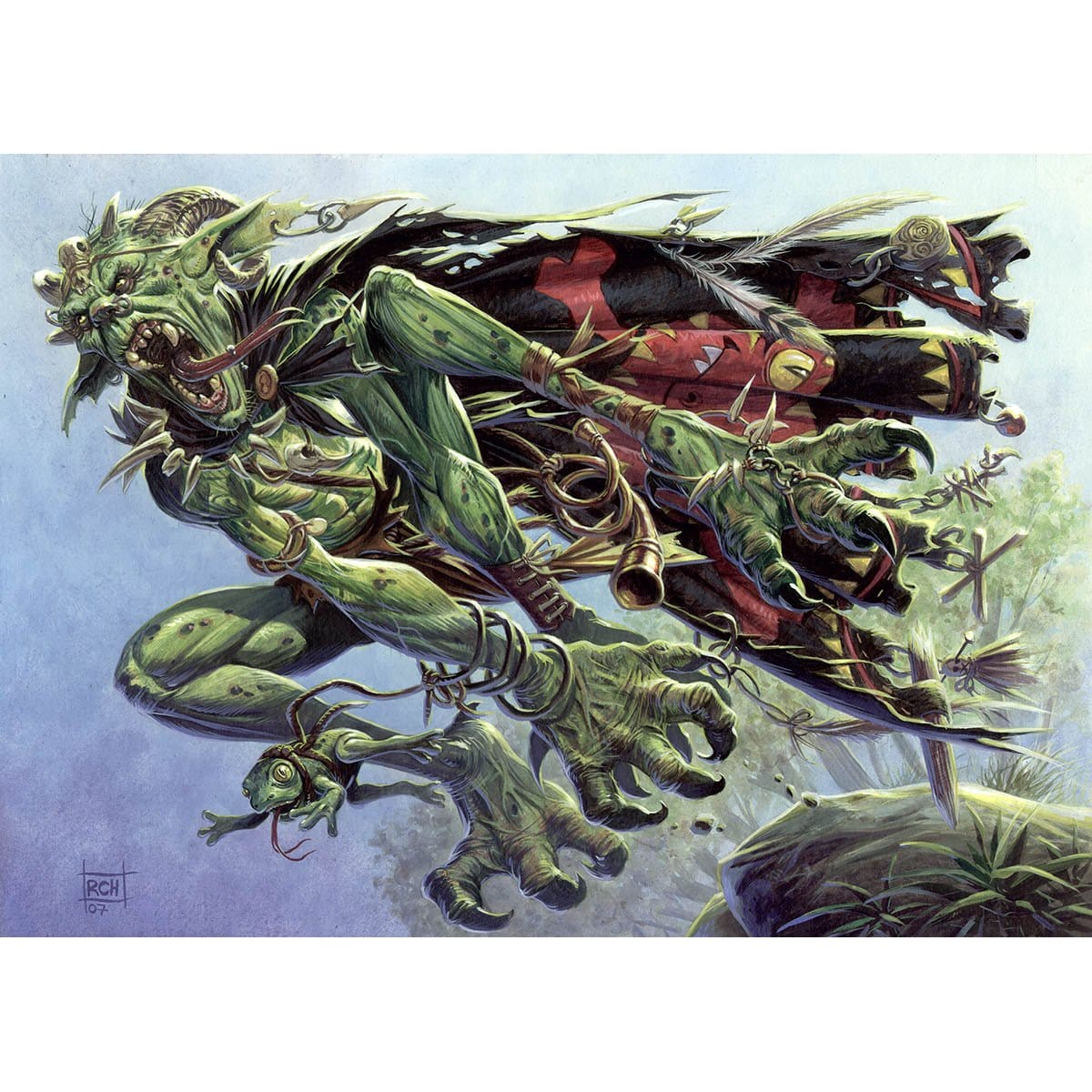 Frogtosser Banneret Print - Print - Original Magic Art - Accessories for Magic the Gathering and other card games