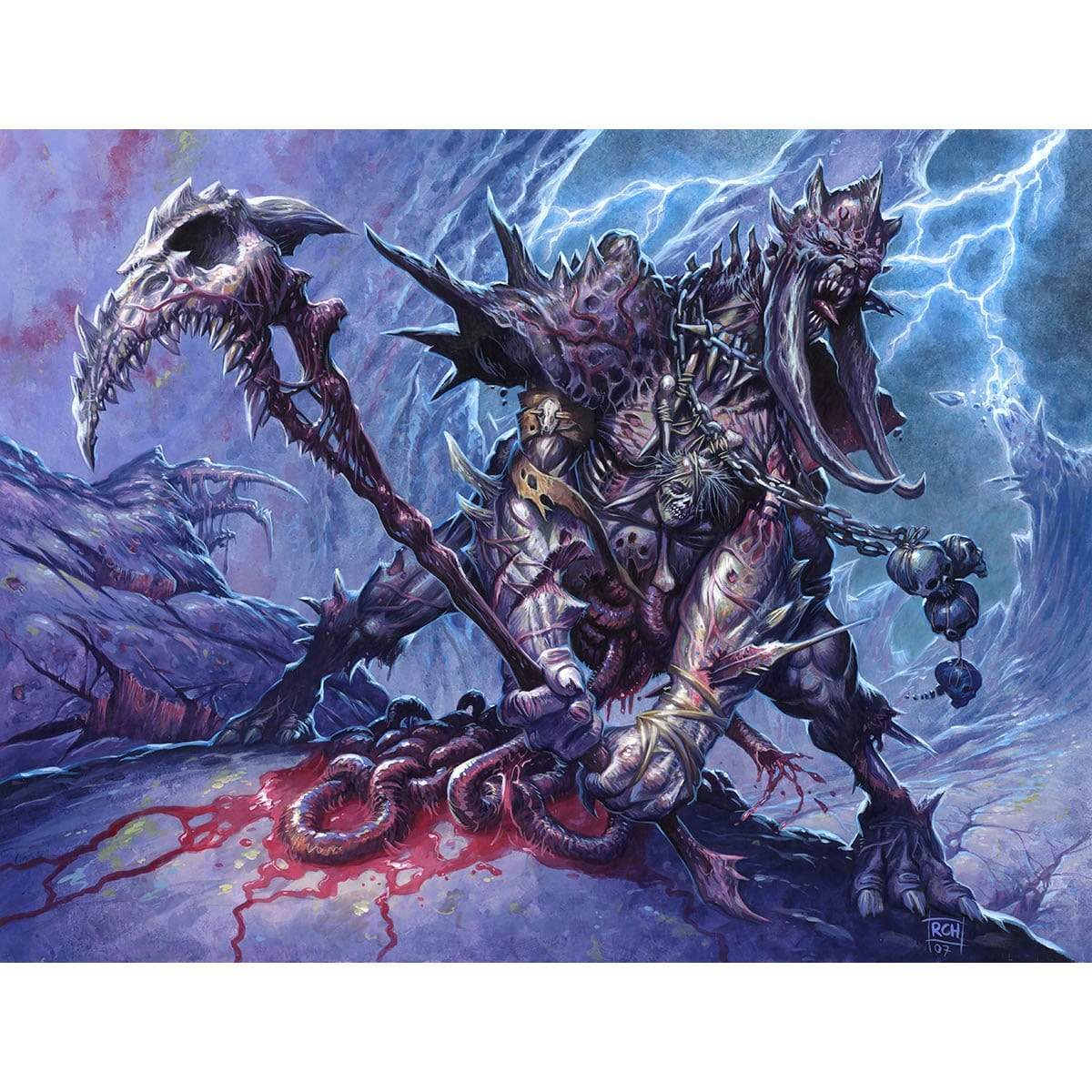 Viscera Dragger Print - Print - Original Magic Art - Accessories for Magic the Gathering and other card games