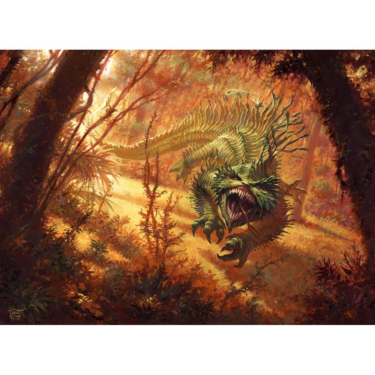 Bloodspore Thrinax Print - Print - Original Magic Art - Accessories for Magic the Gathering and other card games