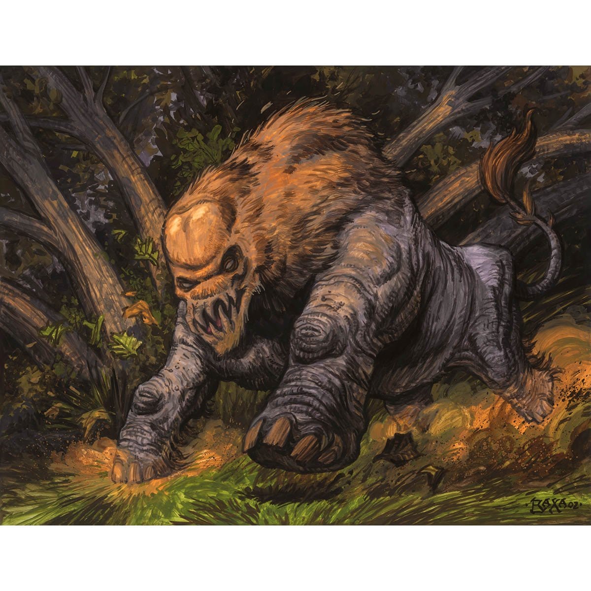 Hunted Wumpus Print - Original Magic Art Hunted Wumpus Print - Original Magic Art