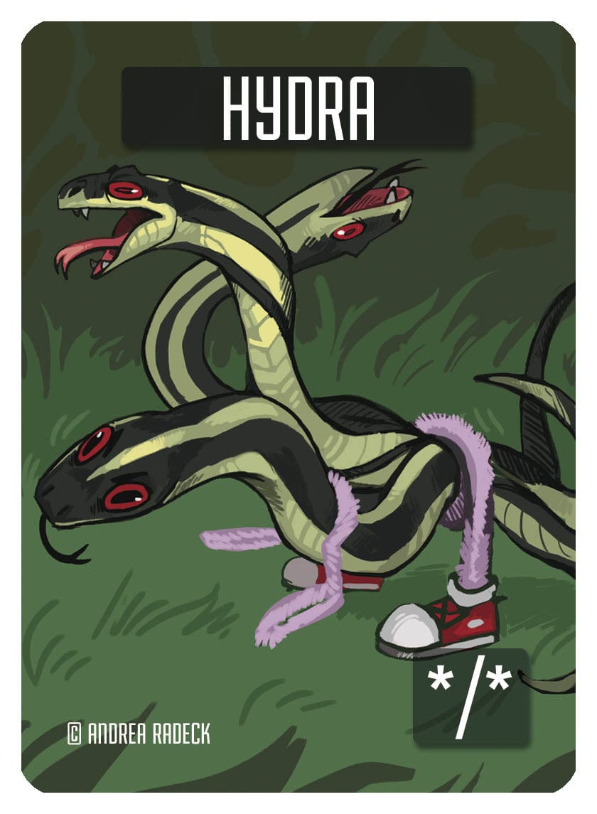 andrea radeck mtg cards Spotlight Magic's most lovable creatures didn't wildly spawn... They emerge from each heartfelt brushstroke of Andrea Radeck Andrea's illustrations capture the charm, warmth, and personality that make Magic's animal Hydra Token (*/*) by Andrea