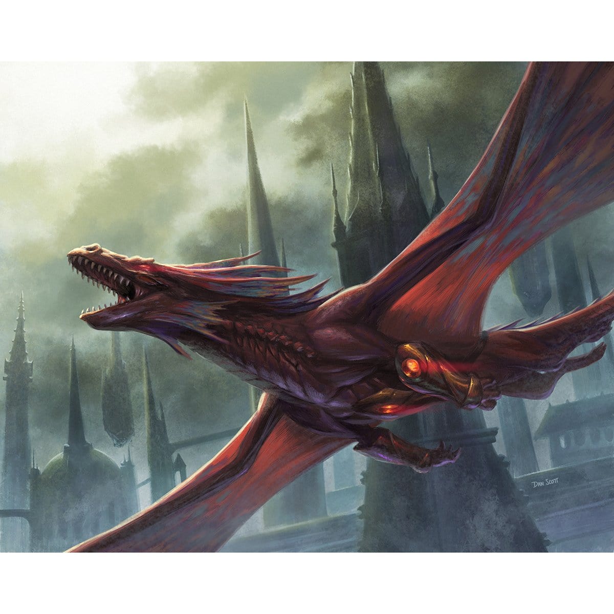 Hypersonic Dragon Print - Print - Original Magic Art - Accessories for Magic the Gathering and other card games