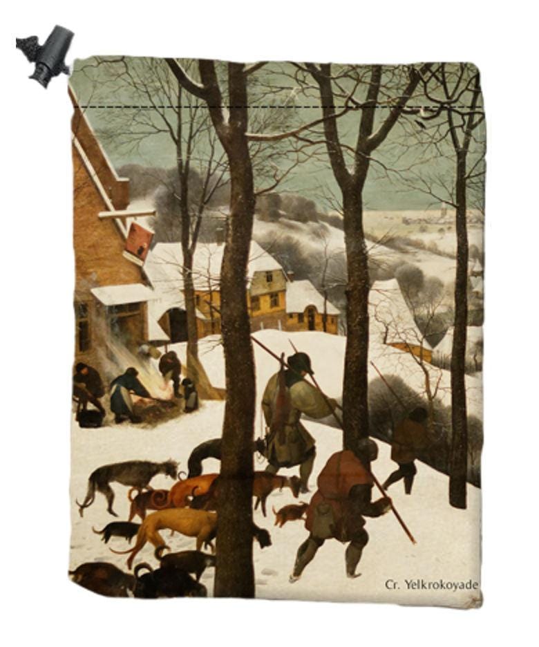 Ice Dice Bag by Pieter Bruegel the Elder - Dice Bag - Original Magic Art - Accessories for Magic the Gathering and other card games