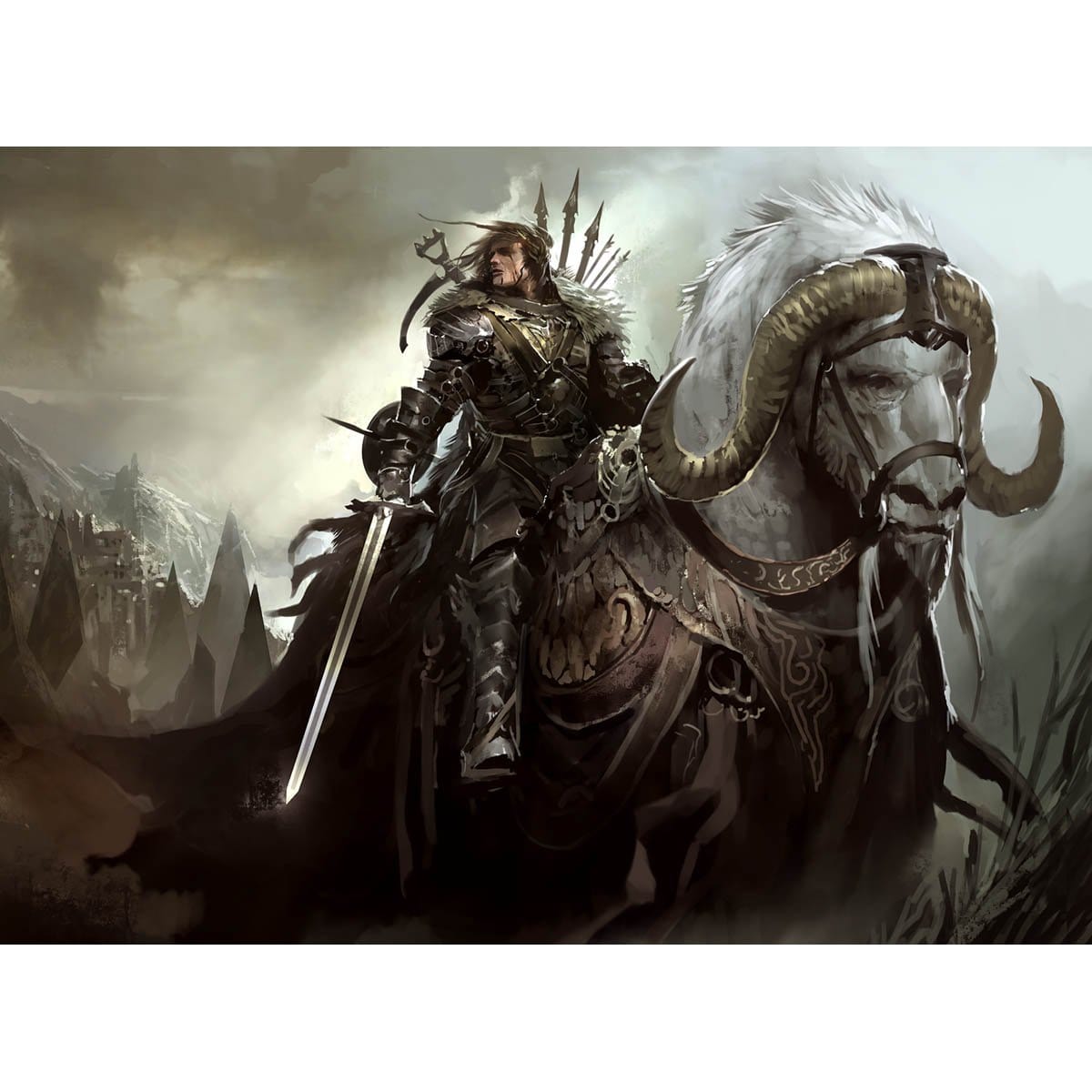 Ikiral Outrider Print - Print - Original Magic Art - Accessories for Magic the Gathering and other card games