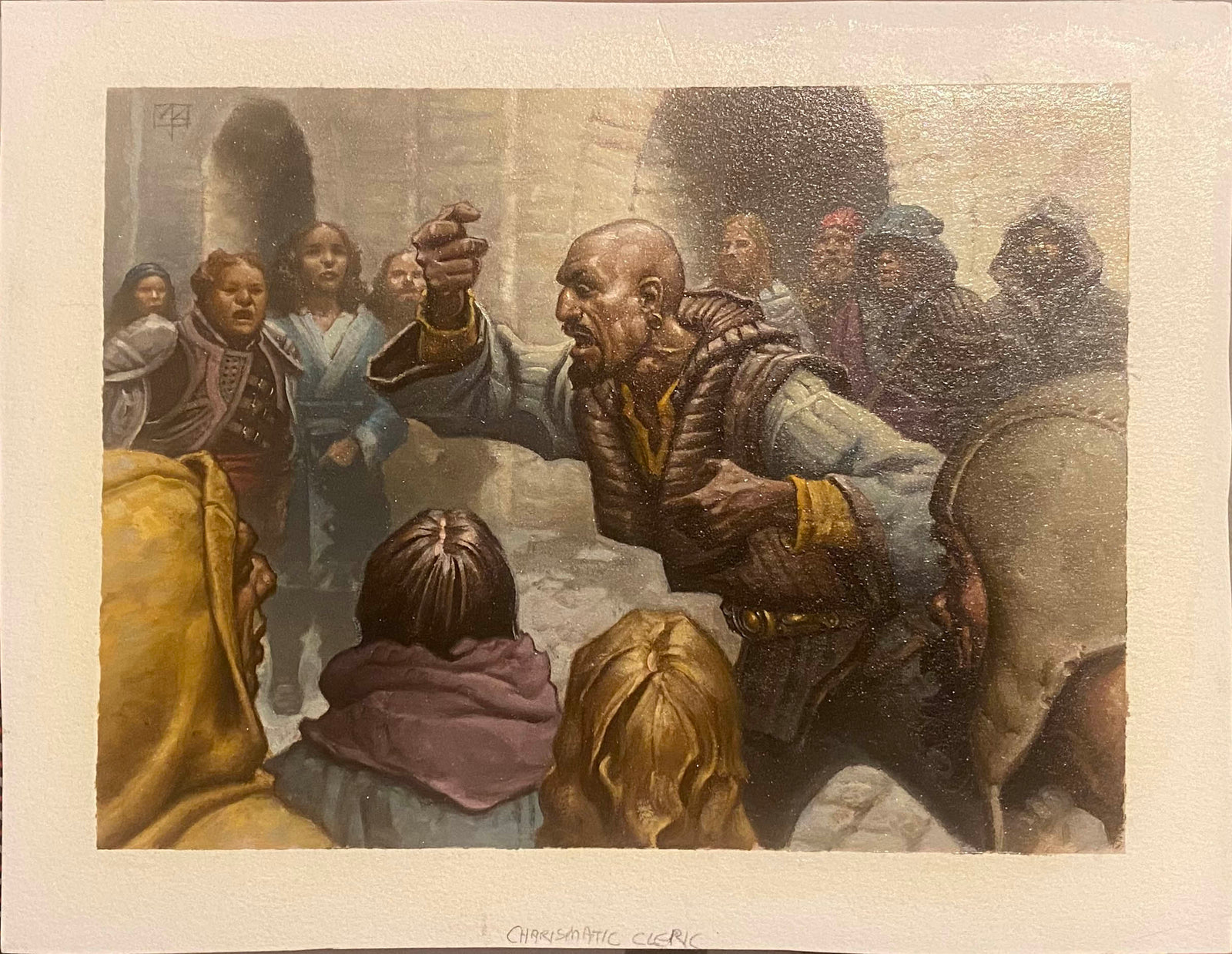 Mark Zug Tagged "Human Cleric" Original Magic Art