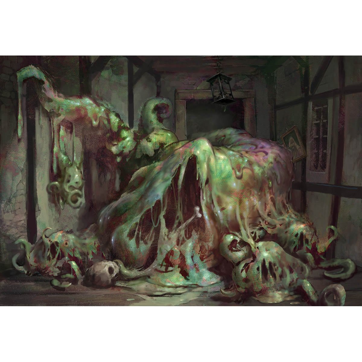 Inexorable Blob Print - Print - Original Magic Art - Accessories for Magic the Gathering and other card games