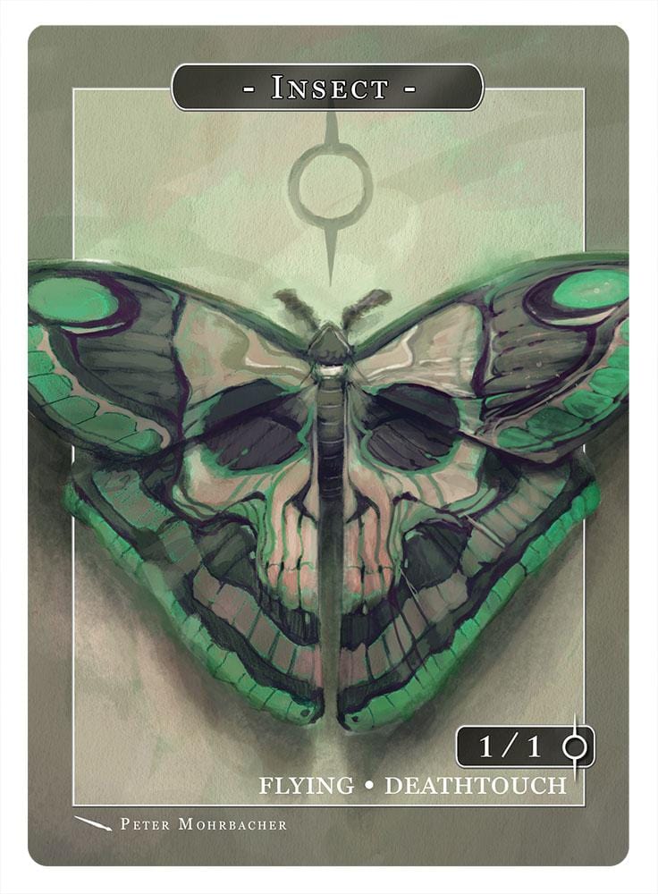 Insect Token (1/1 - Flying, Deathtouch) by Peter Mohrbacher