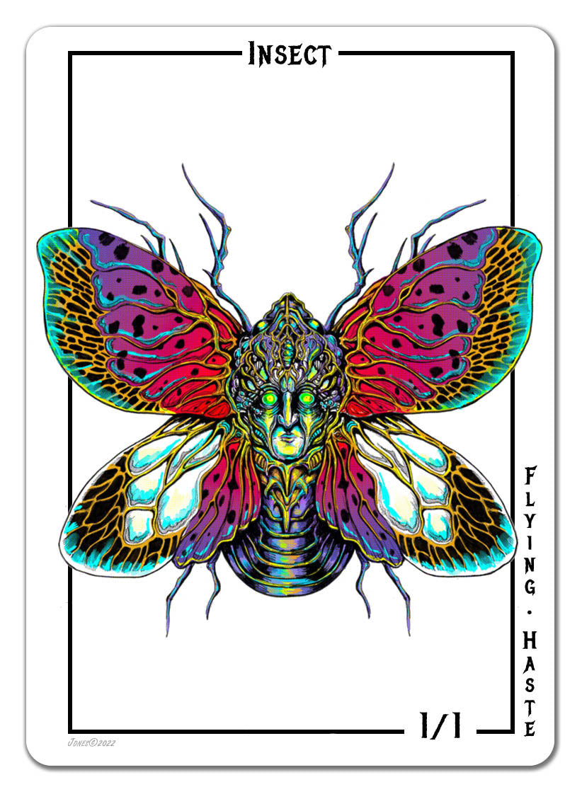 Insect Token (1/1 - Flying, Haste) by Justine Jones