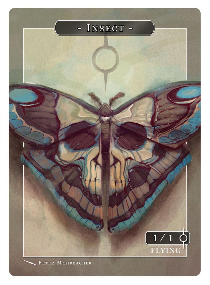 Insect Token (1/1 - Flying) by Peter Mohrbacher - Original Magic Art
