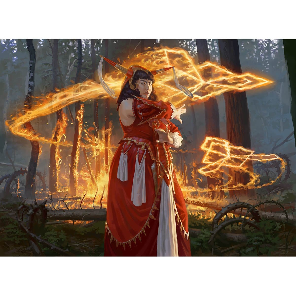 Irencrag Pyromancer Print - Print - Original Magic Art - Accessories for Magic the Gathering and other card games