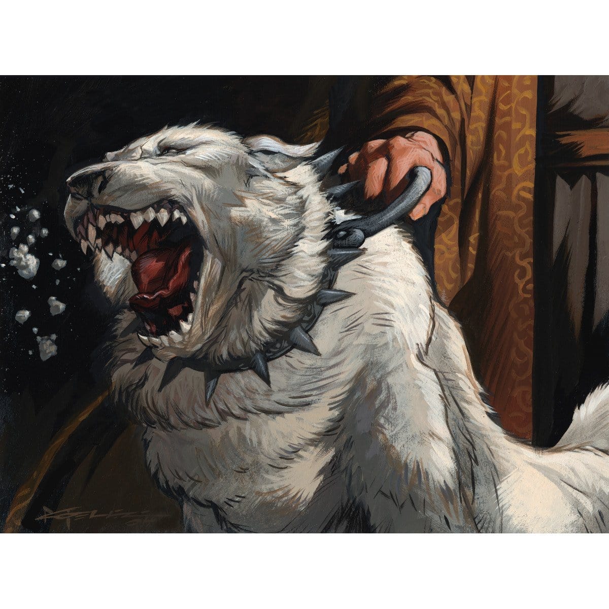 man wolf mtg card Isamaru, Hound of Konda Print
