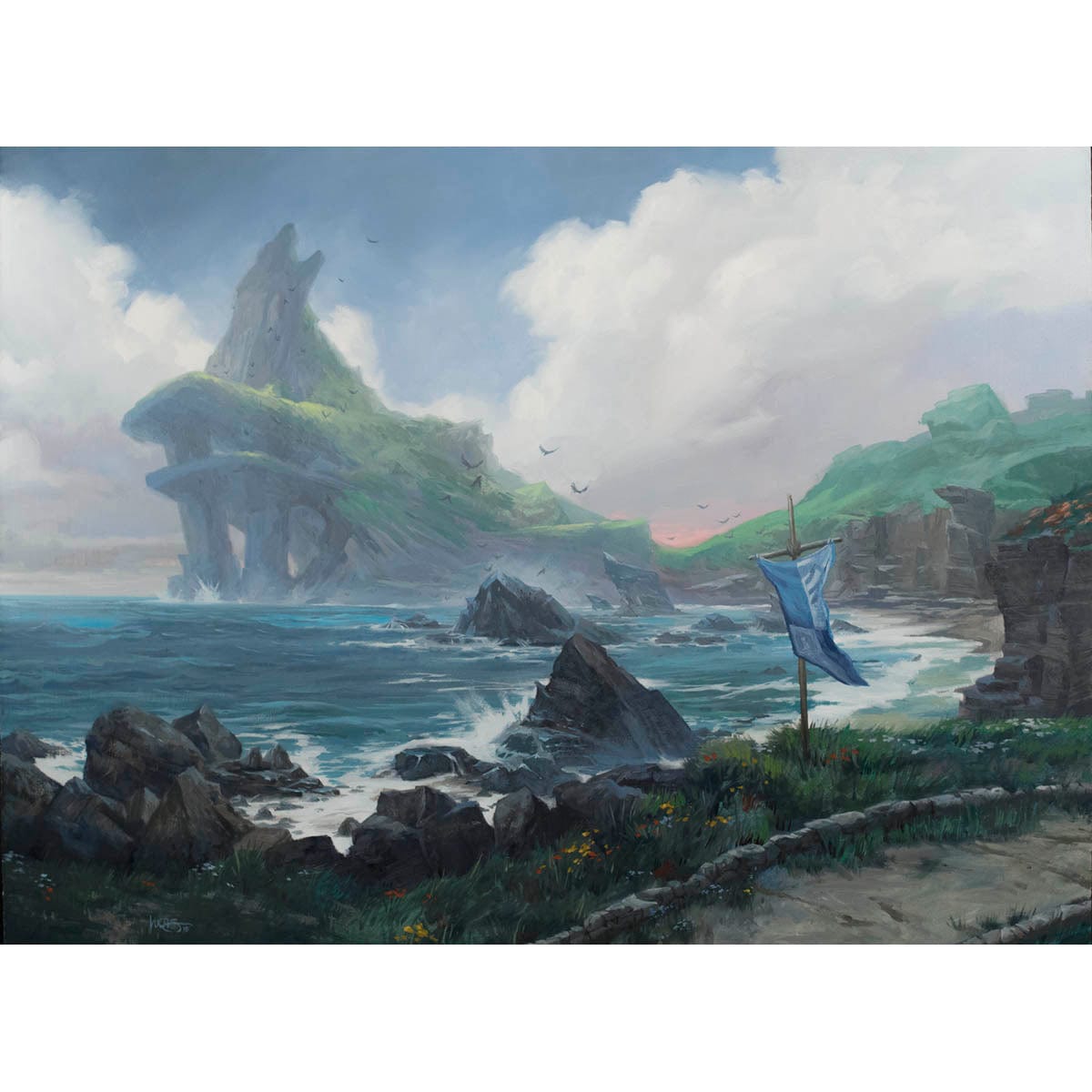 final fantasy island mtg Island (Throne of Eldraine) Print