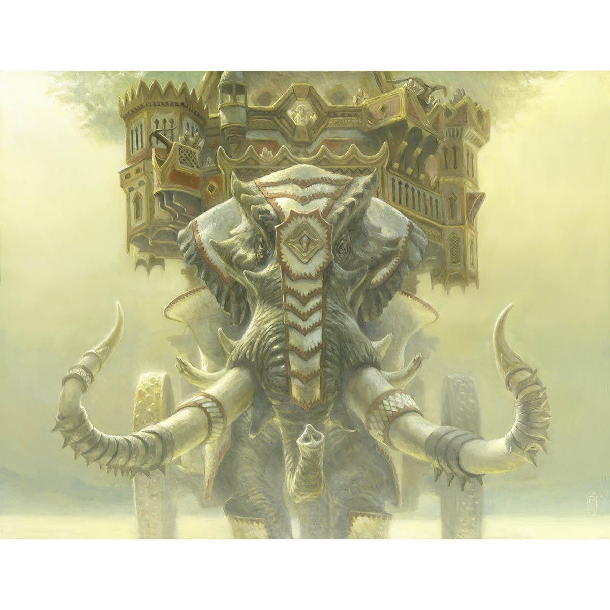 Ivorytusk Fortress Print - Print - Original Magic Art - Accessories for Magic the Gathering and other card games