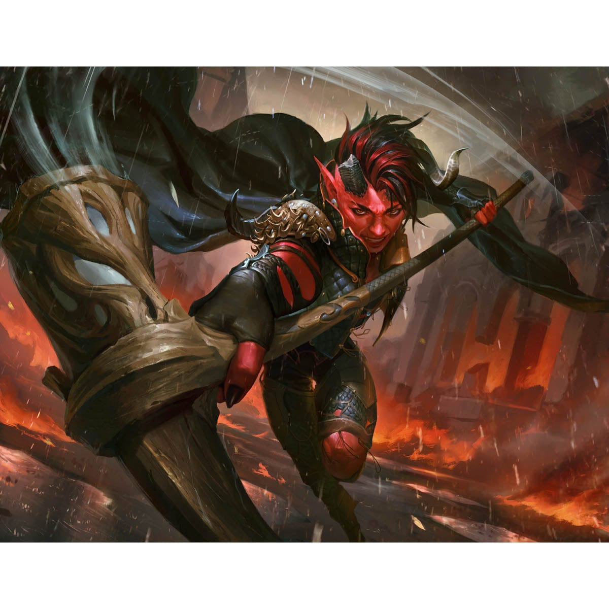 Karlach, Fury of Avernus Print - Original Magic Art Karlach, Fury of Avernus Print - Original Magic Art