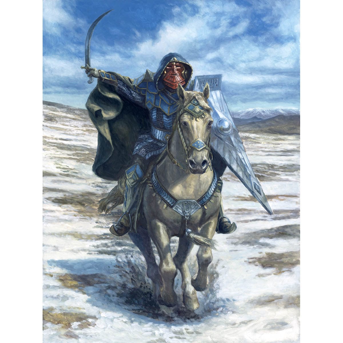 Knight Token Print - Original Magic Art Knight Token Print - Original Magic Art