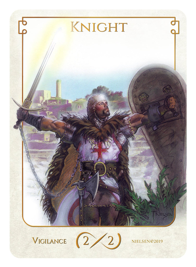 Knight Token (2/2 - Vigilance) by Tokens of Spirit