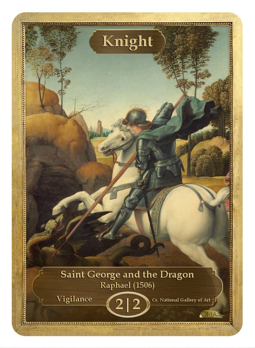 Custom Mtg Knight Token