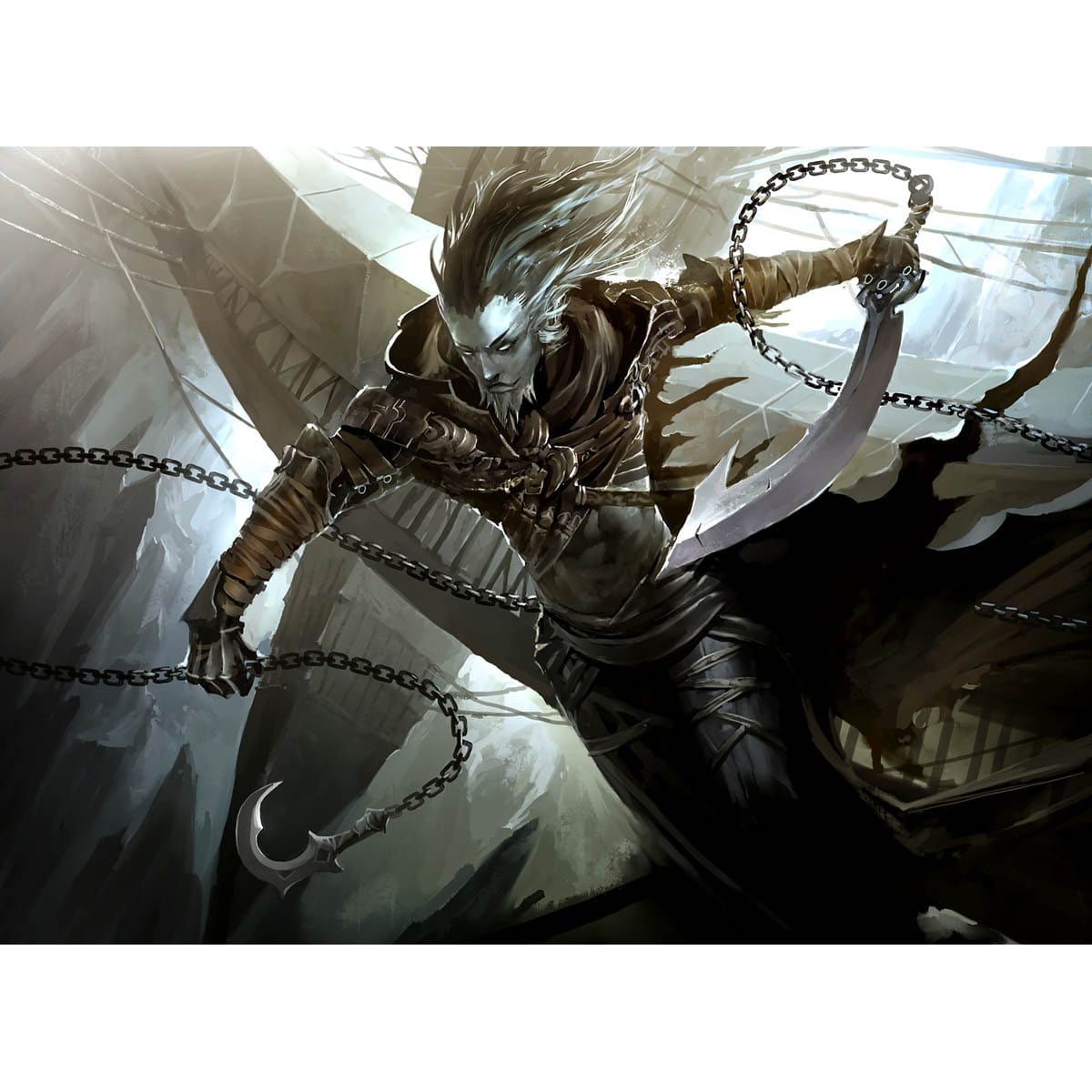 Kor Duelist Print - Original Magic Art Kor Duelist Print - Original Magic Art