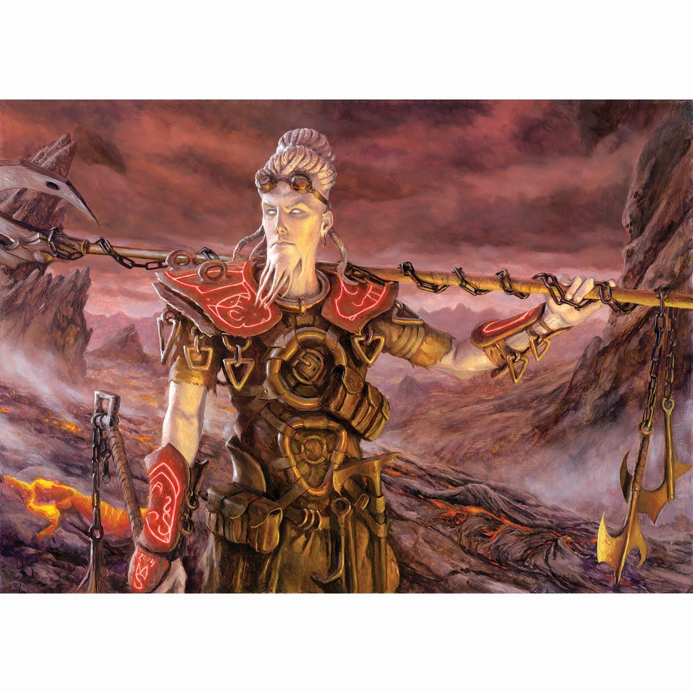 Kor Firewalker Print - Print - Original Magic Art - Accessories for Magic the Gathering and other card games