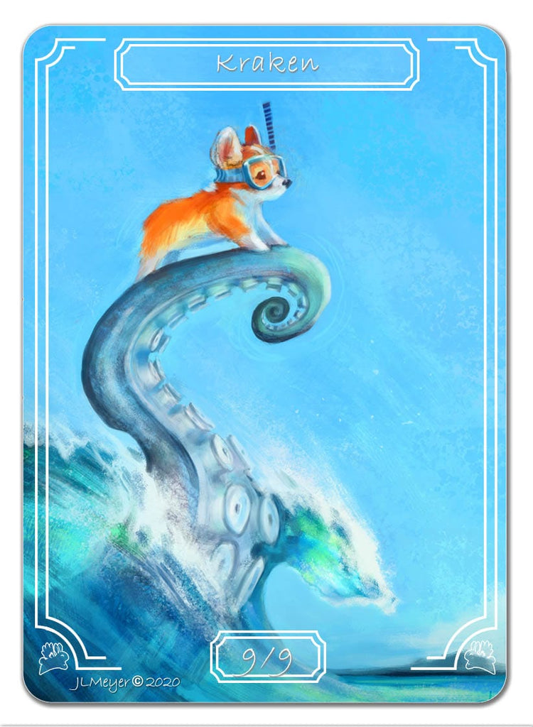 Kraken Token (9/9) by Jennifer L. Meyer - Original Magic Art