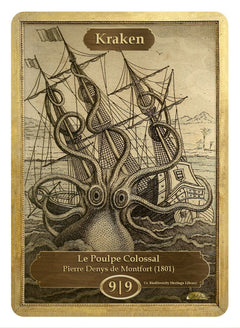 Kraken Token (9/9) by Pierre Denys de Montfort - Original Magic Art