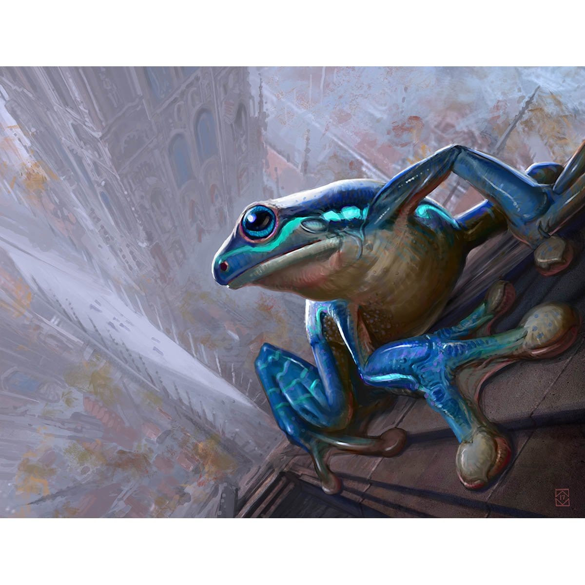 poison dart frog mtg card Leapfrog Print