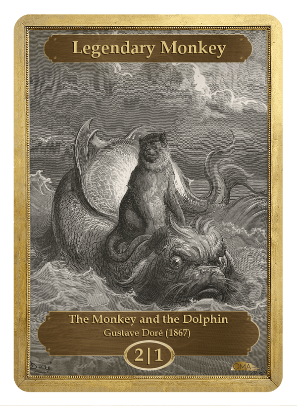 Legendary Monkey Token (2/1) by Gustave Doré
