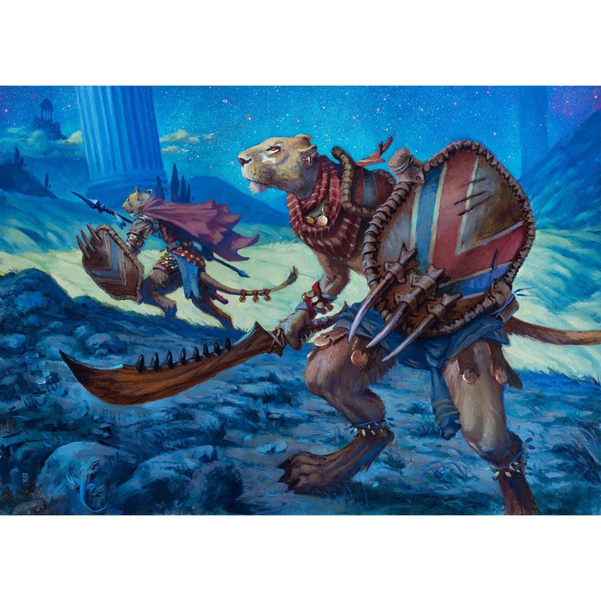 aaron miller mtg cards Ajani, Mentor of Heroes Print