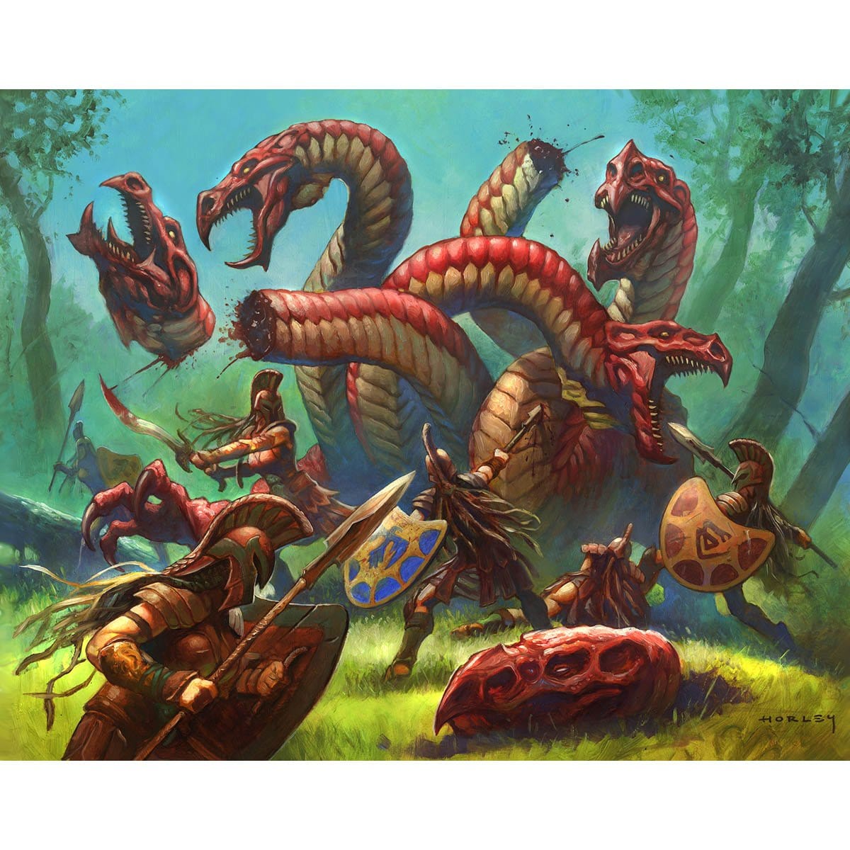 Lifeblood Hydra Print - Print - Original Magic Art - Accessories for Magic the Gathering and other card games