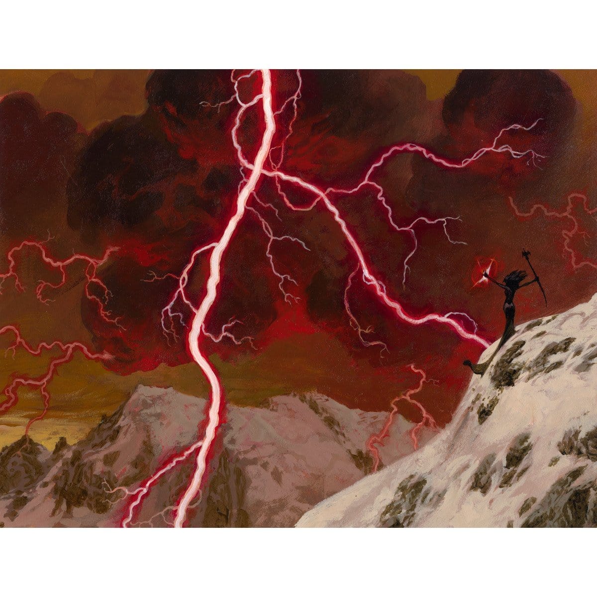 Lightning Bolt Print - Original Magic Art Lightning Bolt Print - Original Magic Art