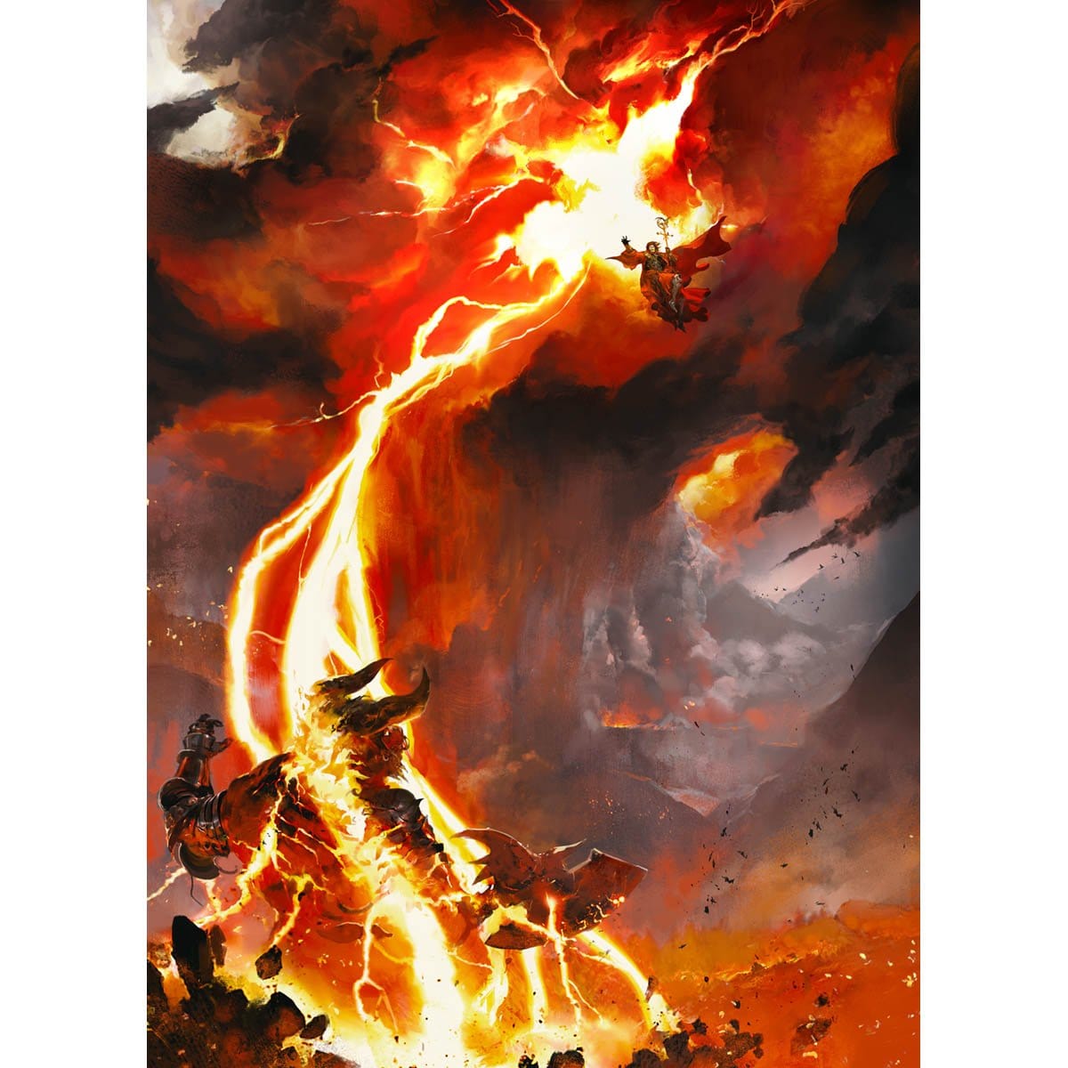 Lightning Bolt Print - Original Magic Art Lightning Bolt Print - Original Magic Art