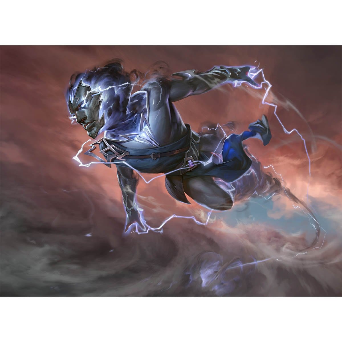 Lightning Stormkin Print - Print - Original Magic Art - Accessories for Magic the Gathering and other card games