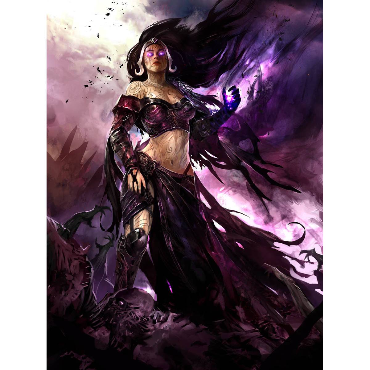 Liliana Vess Print - Print - Original Magic Art - Accessories for Magic the Gathering and other card games