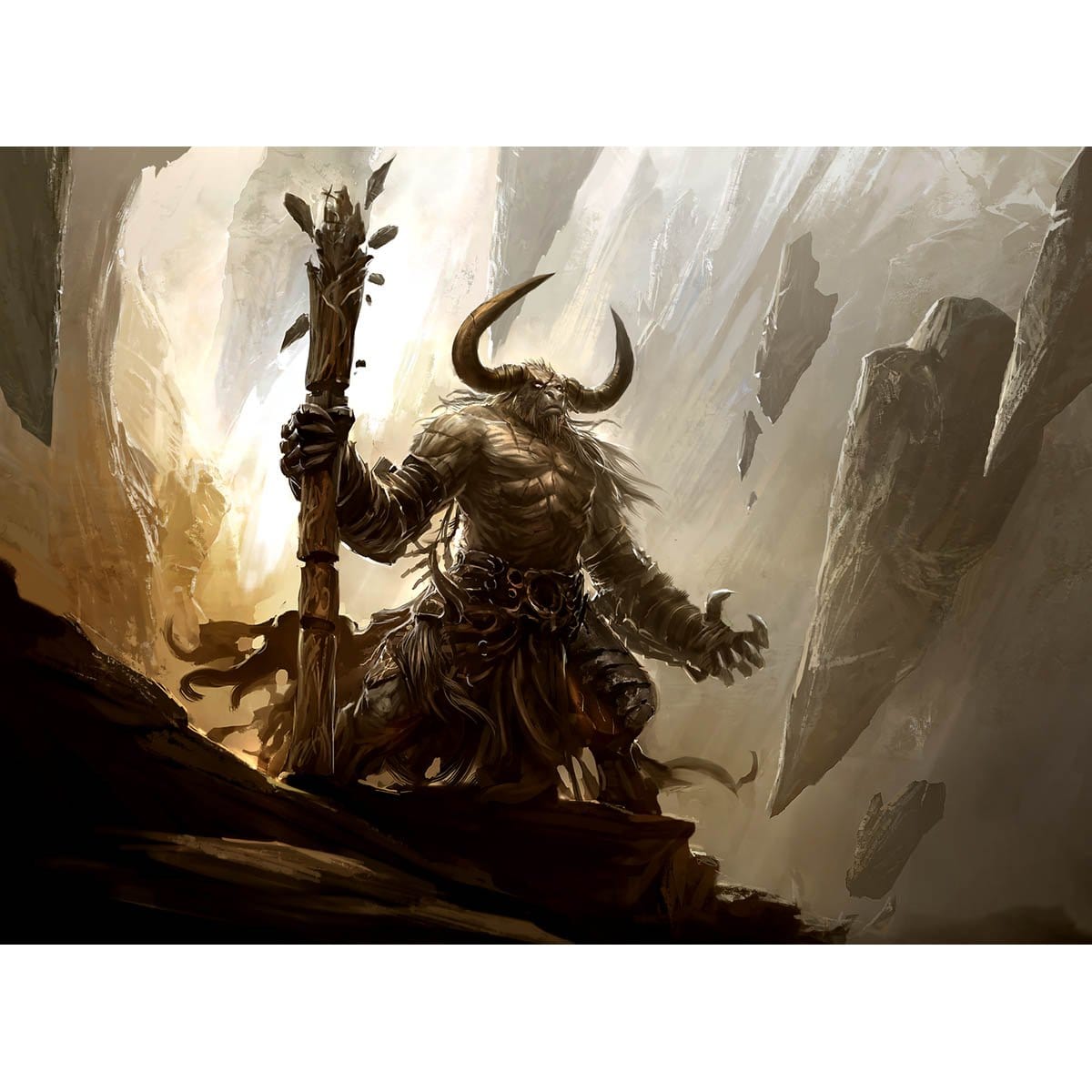 Lord of Shatterskull Pass Print - Print - Original Magic Art - Accessories for Magic the Gathering and other card games