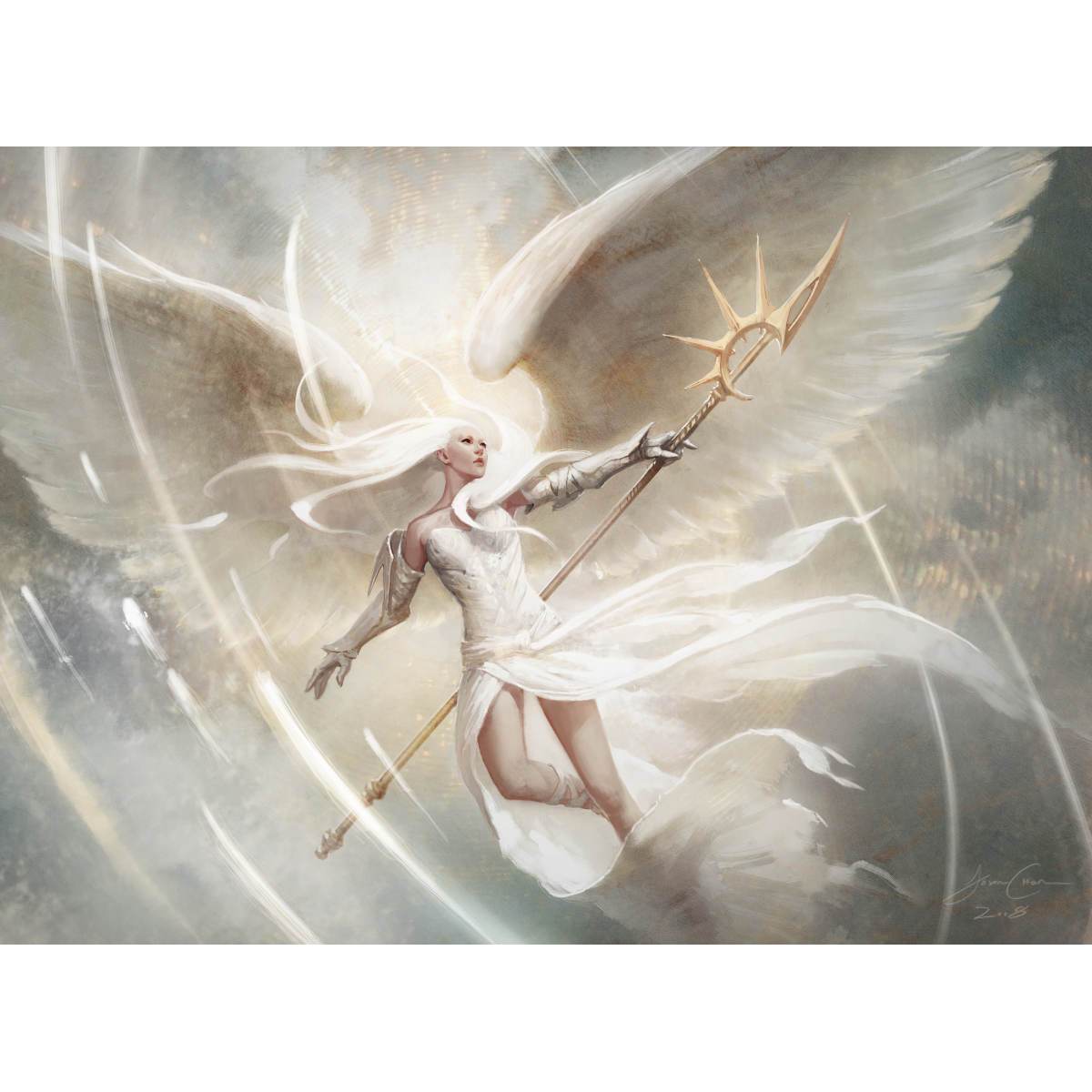 Luminous Angel Print - Print - Original Magic Art - Accessories for Magic the Gathering and other card games