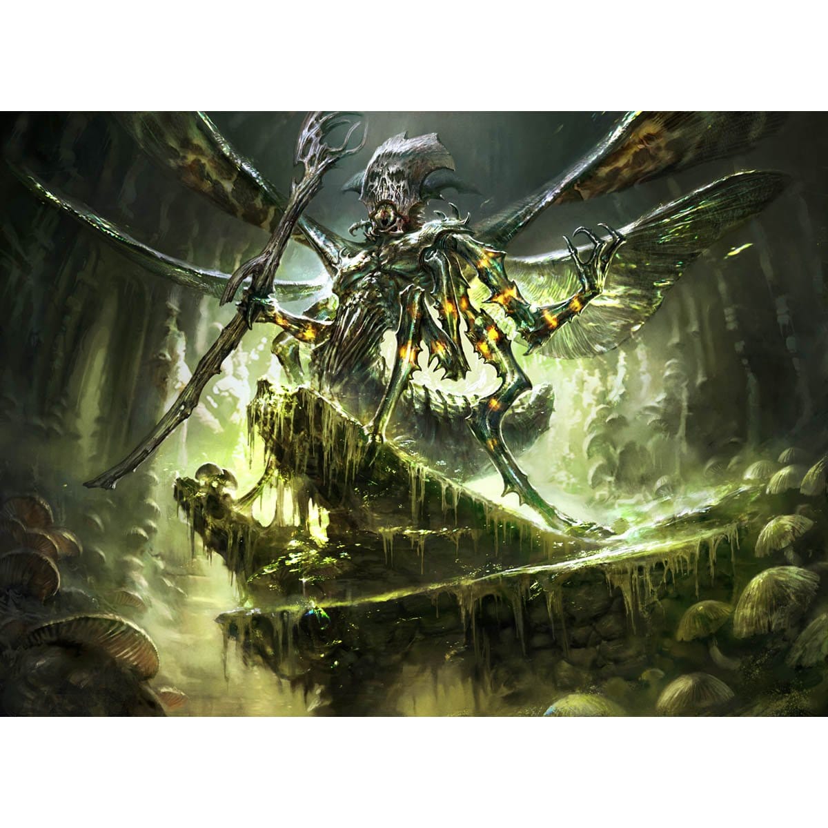 Mazirek, Kraul Death Priest Print - Print - Original Magic Art - Accessories for Magic the Gathering and other card games