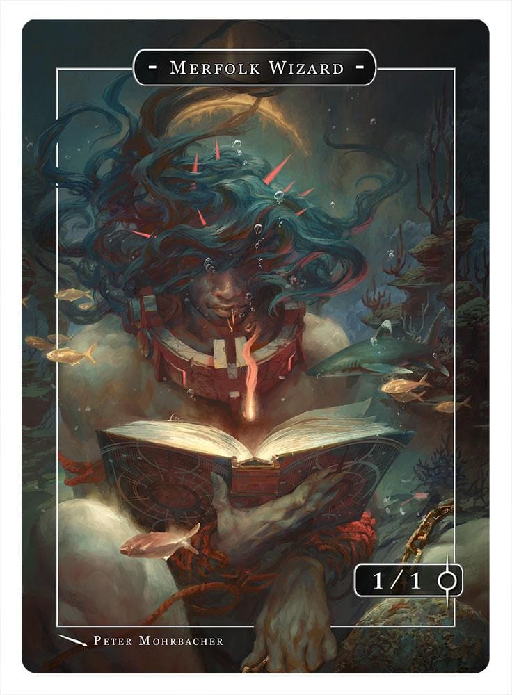 Merfolk Wizard Token (1/1) by Peter Mohrbacher