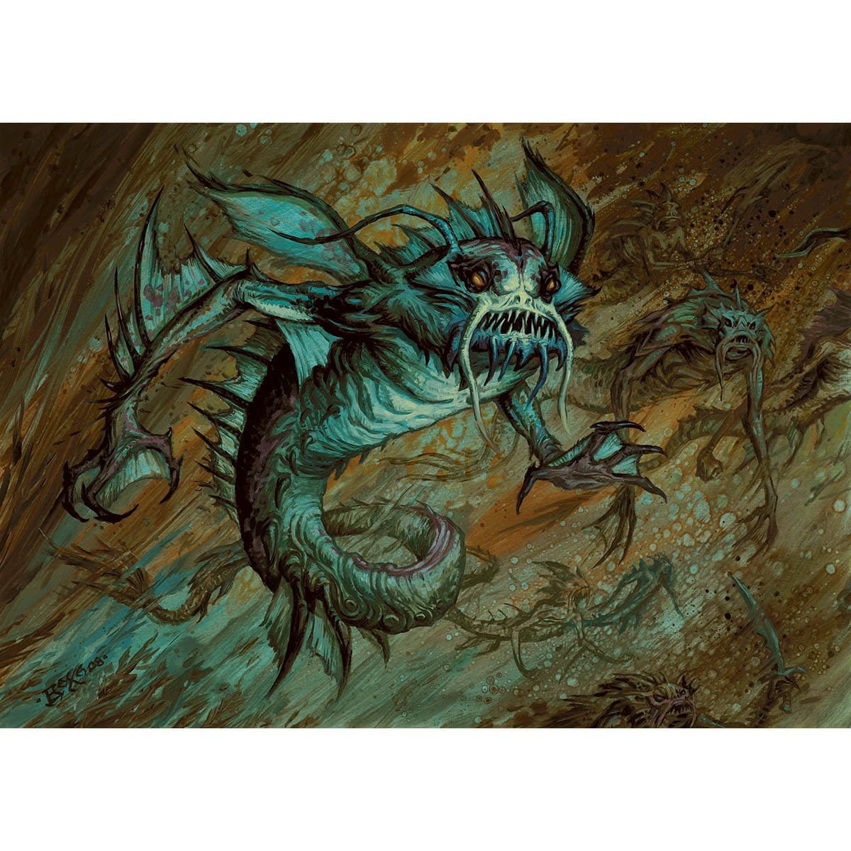 Merfolk Reejery Print - Print - Original Magic Art - Accessories for Magic the Gathering and other card games