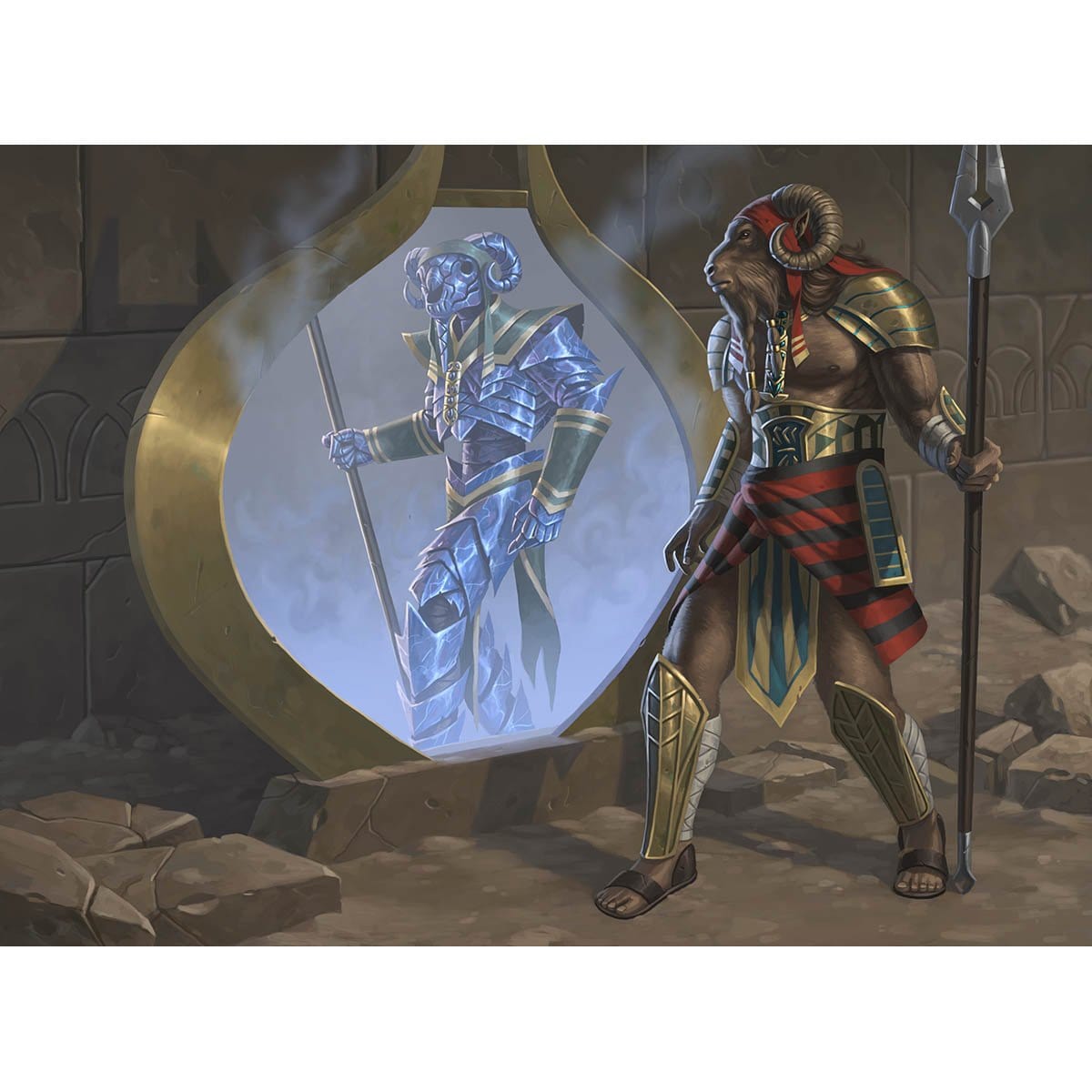 Mirage Mirror Print - Print - Original Magic Art - Accessories for Magic the Gathering and other card games